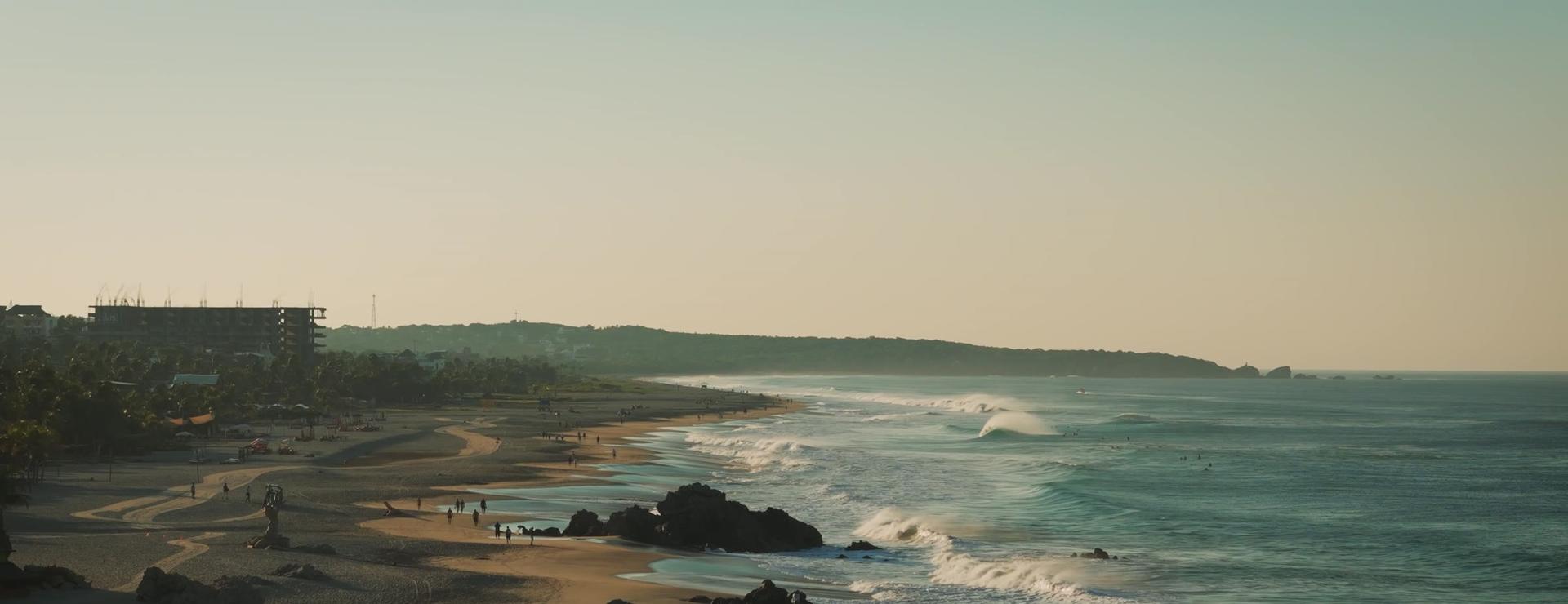 Playa Zicatela at sunset, Puerto Escondido